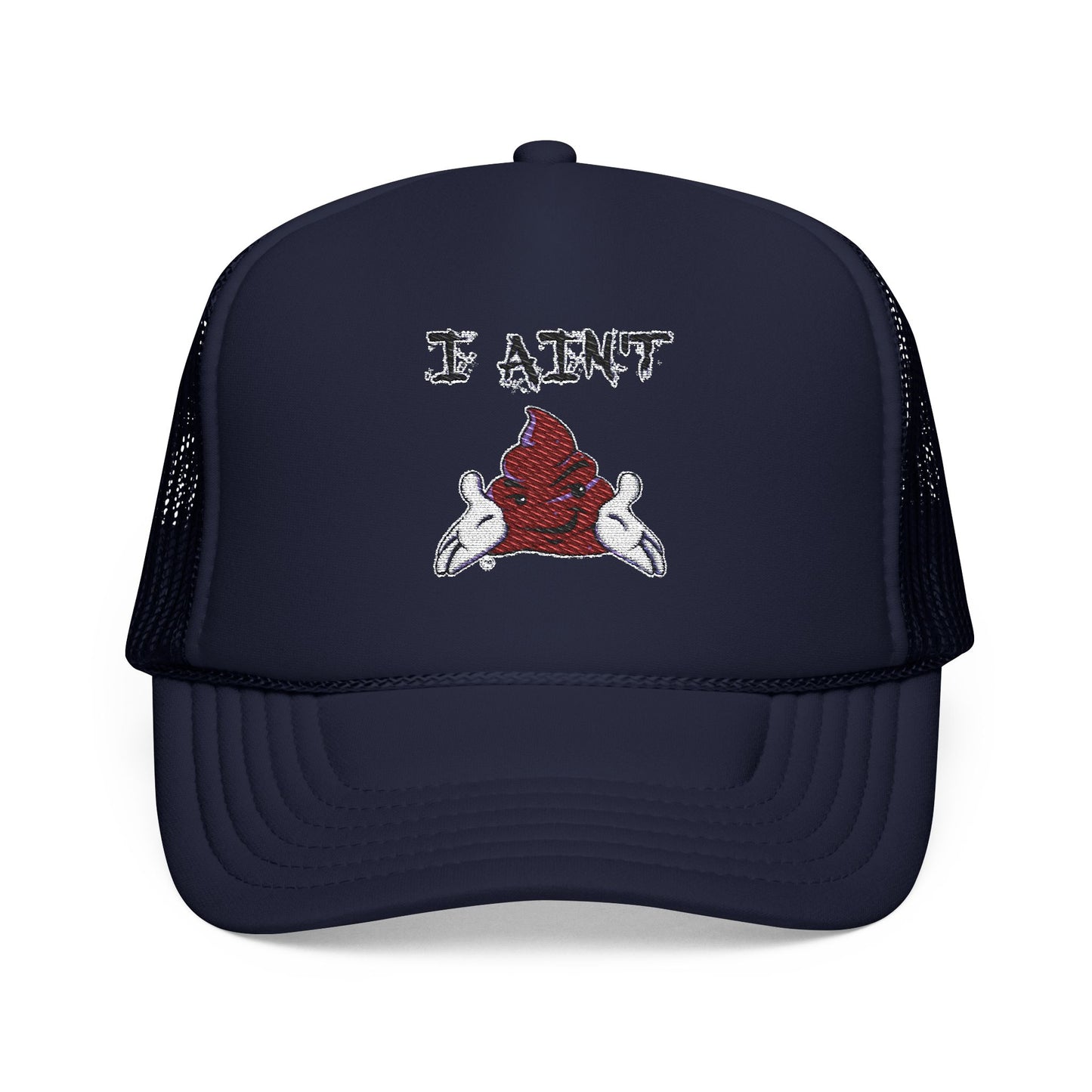 Embroidered Foam Trucker Hat - Fun & Bold Red Cap, Casual Wear, Gift for Friends, Outdoor Activities, Everyday Style