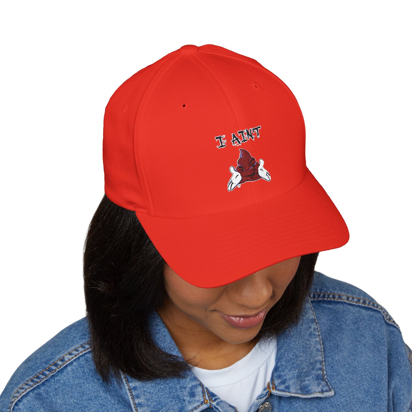 Embroidered Closed-Back Cap 'I AINT SHT'