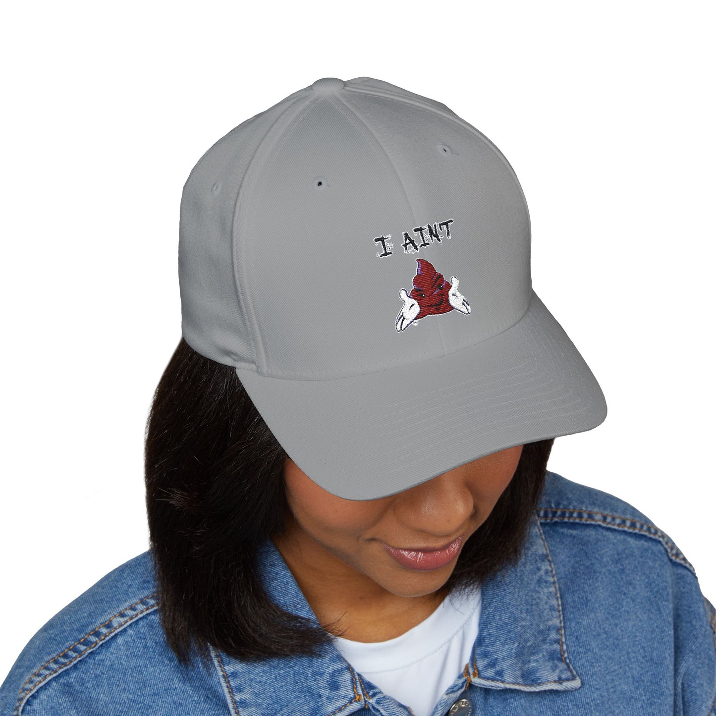 Embroidered Closed-Back Cap 'I AINT SHT'