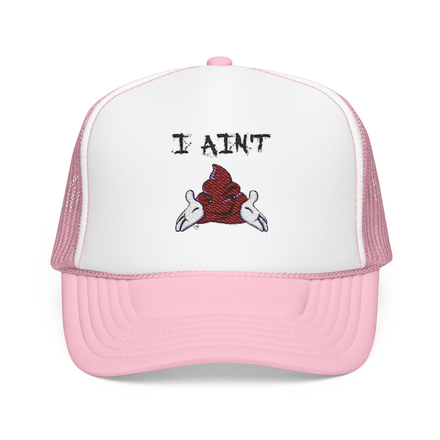 Embroidered Foam Trucker Hat - Fun & Bold Red Cap, Casual Wear, Gift for Friends, Outdoor Activities, Everyday Style