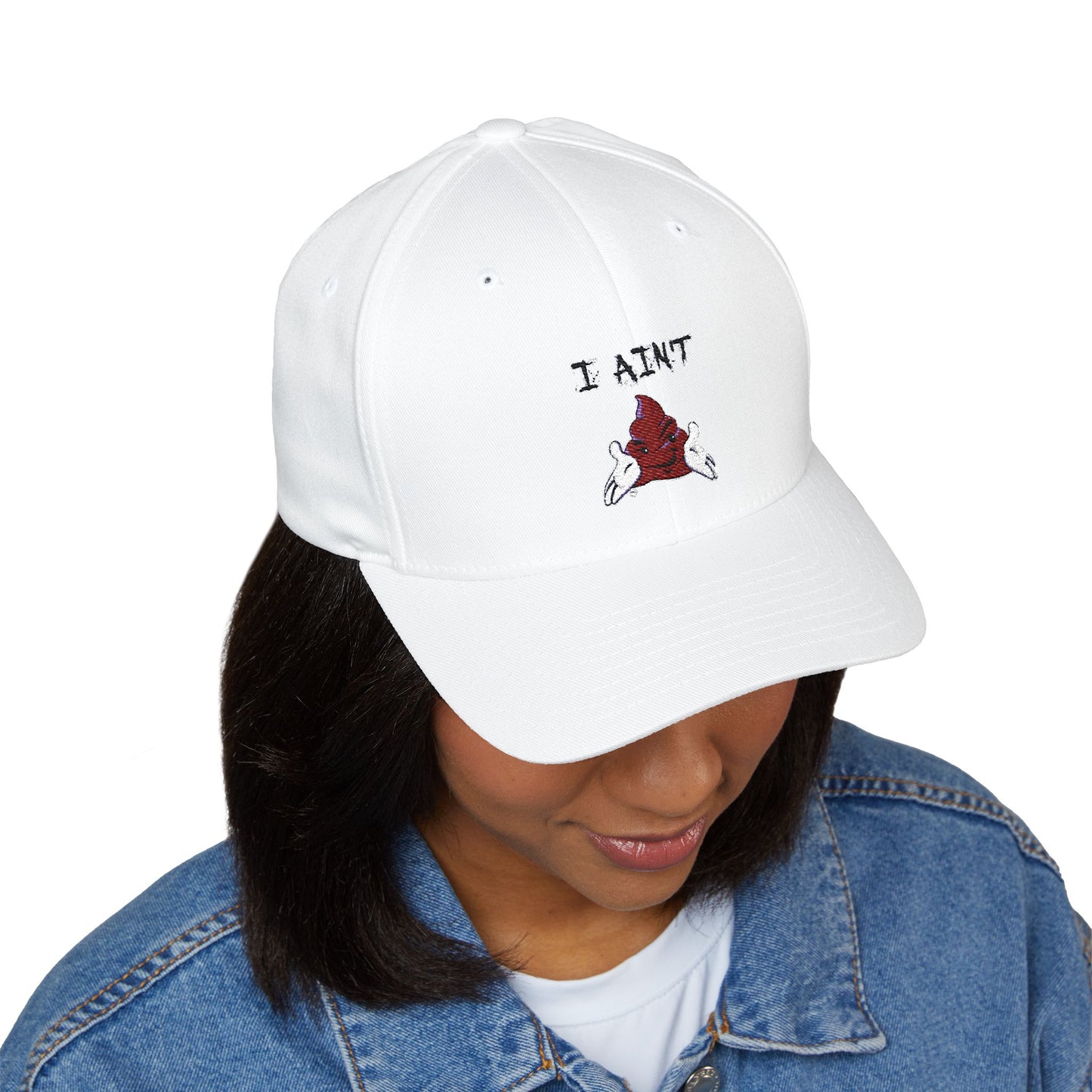 Embroidered Closed-Back Cap 'I AINT SHT'