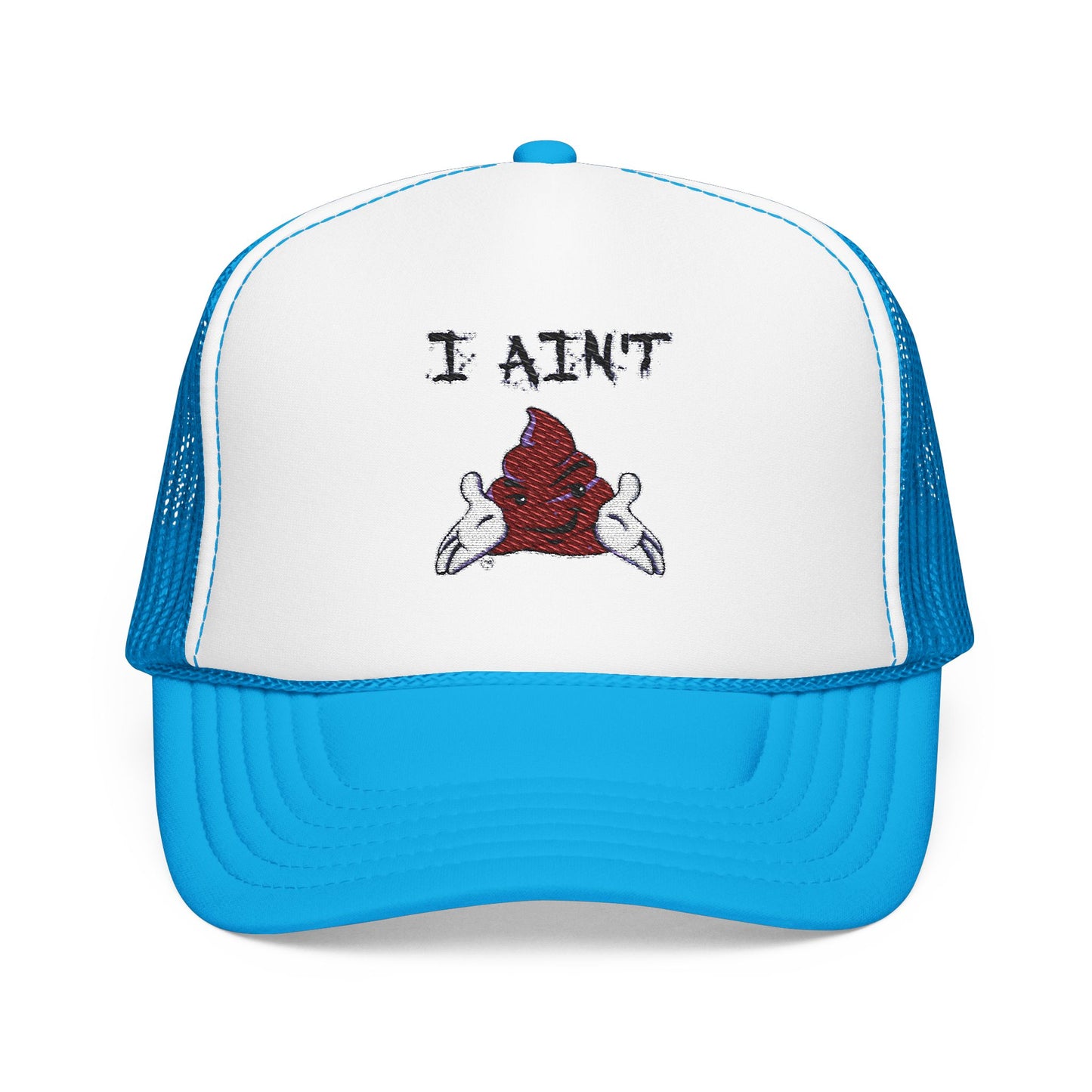 Embroidered Foam Trucker Hat - Fun & Bold Red Cap, Casual Wear, Gift for Friends, Outdoor Activities, Everyday Style