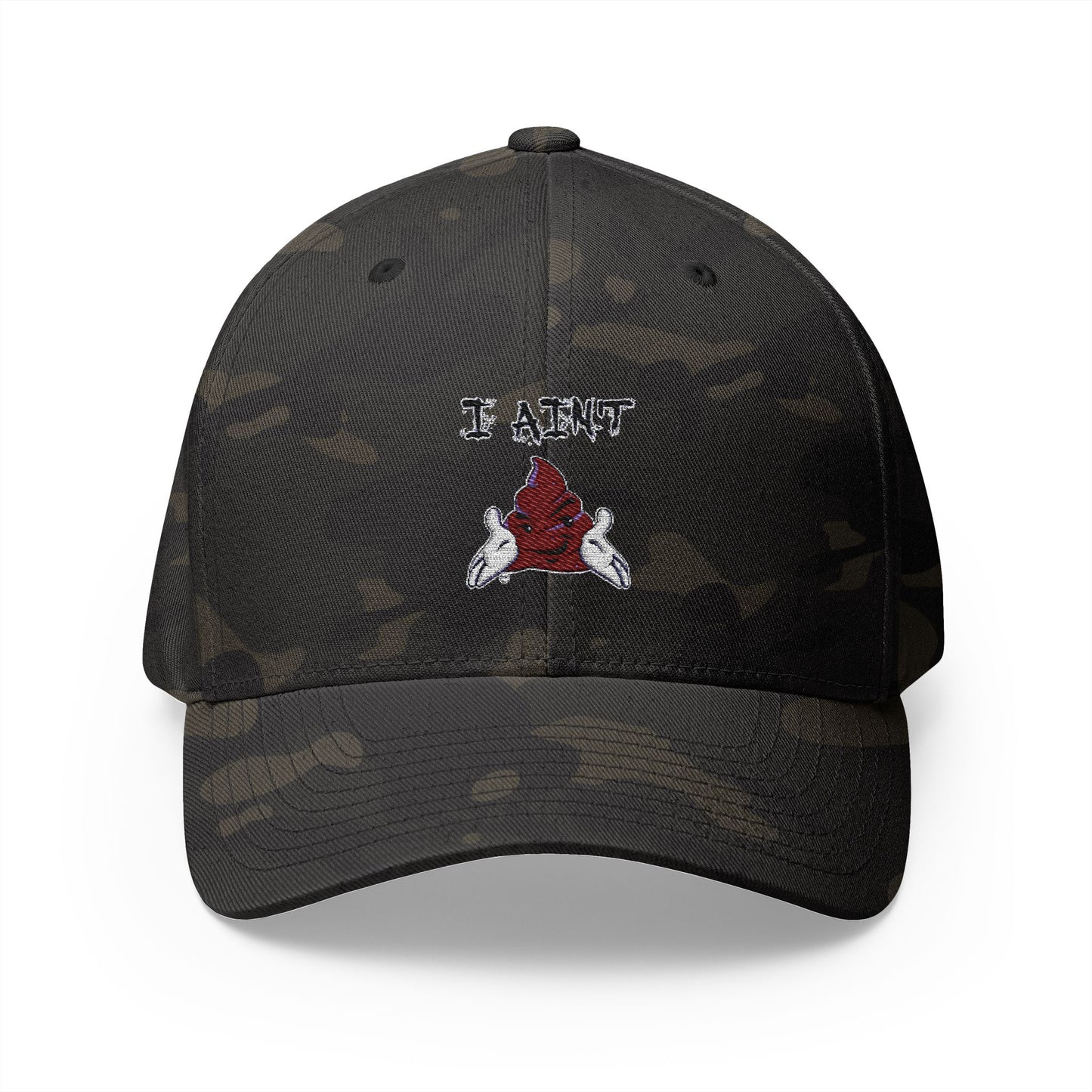 Embroidered Closed-Back Cap 'I AINT SHT'