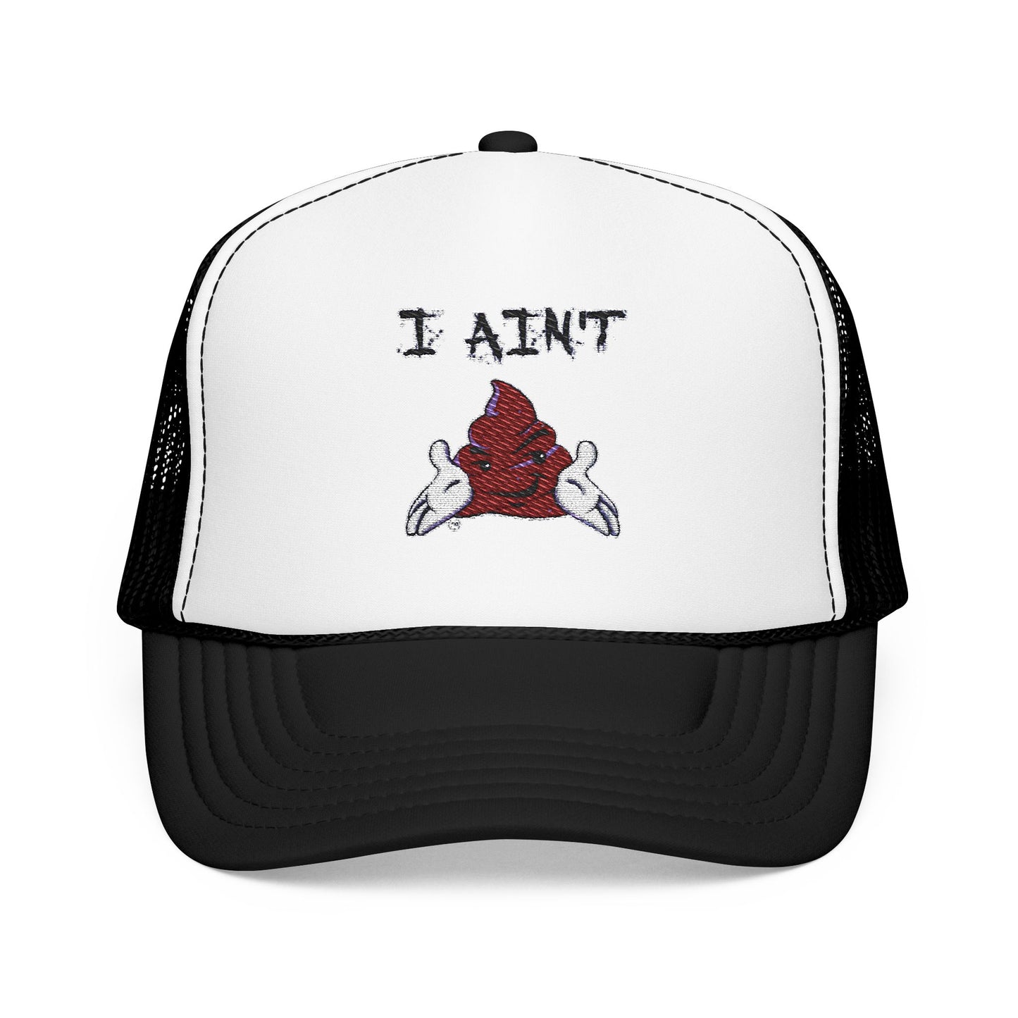 Embroidered Foam Trucker Hat - Fun & Bold Red Cap, Casual Wear, Gift for Friends, Outdoor Activities, Everyday Style