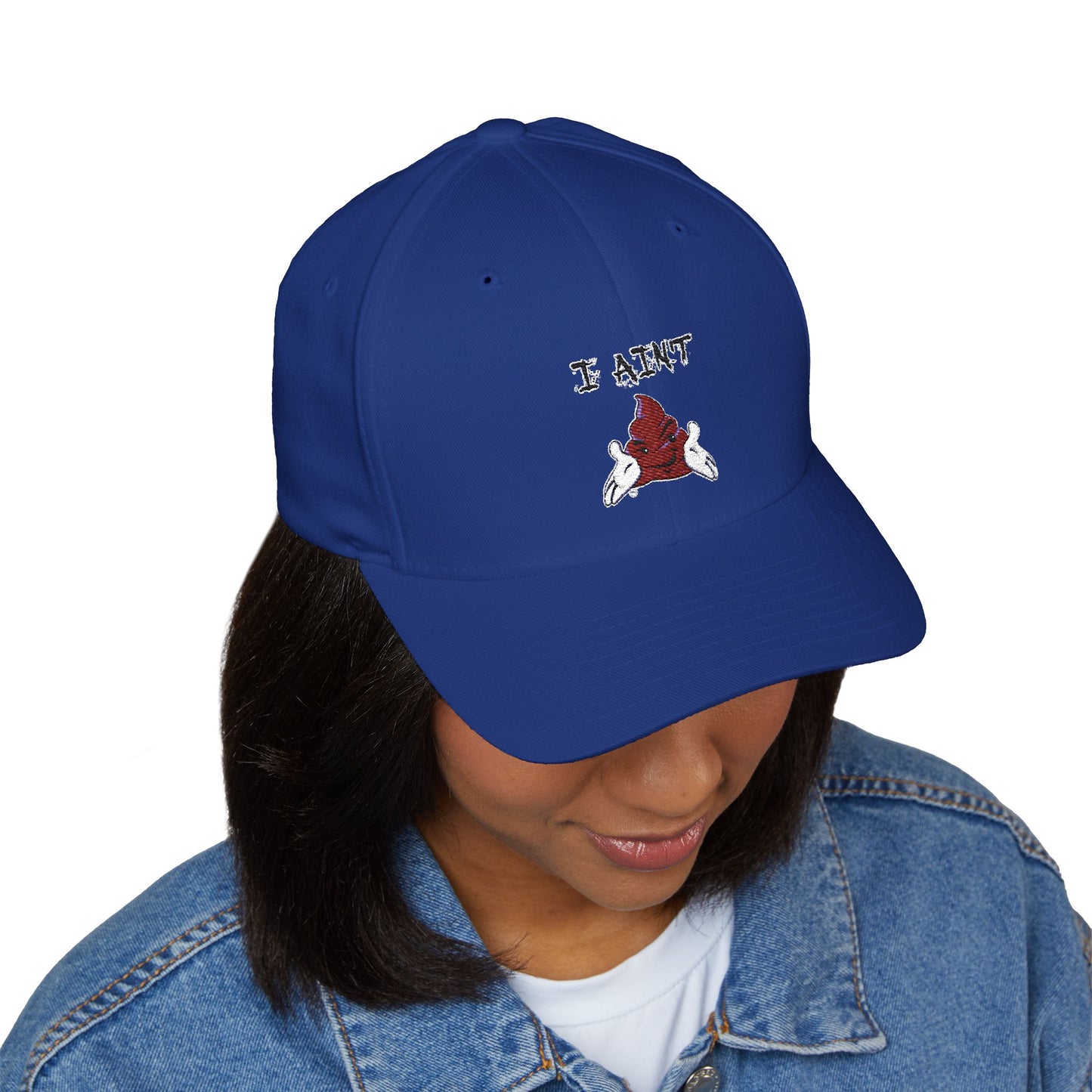 Embroidered Closed-Back Cap 'I AINT SHT'