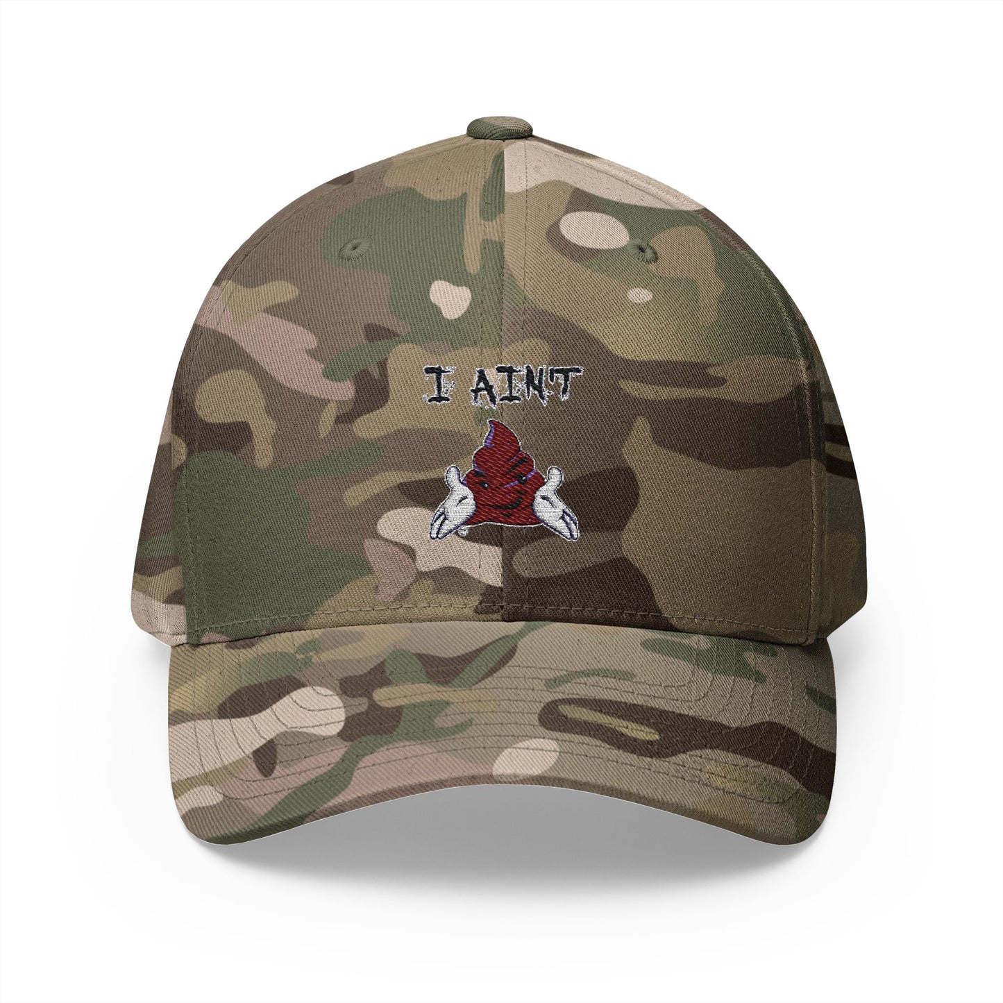 Embroidered Closed-Back Cap 'I AINT SHT'